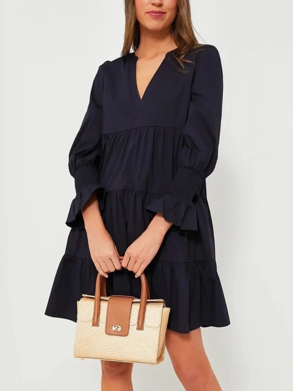 Tuckernuck x Pomander Place Navy Cotton Poplin Kenzo Dress XL
